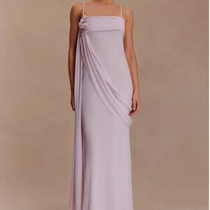 Meshki Leena Chiffon Maxi Dress - Light Lilac